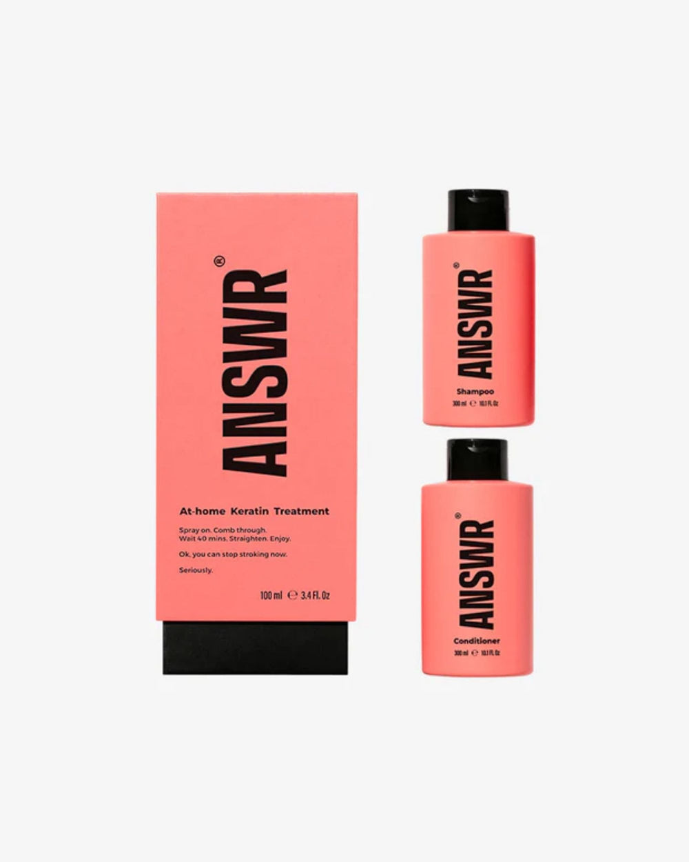 At-home keratin treatment + Shampoo & conditioner bundle