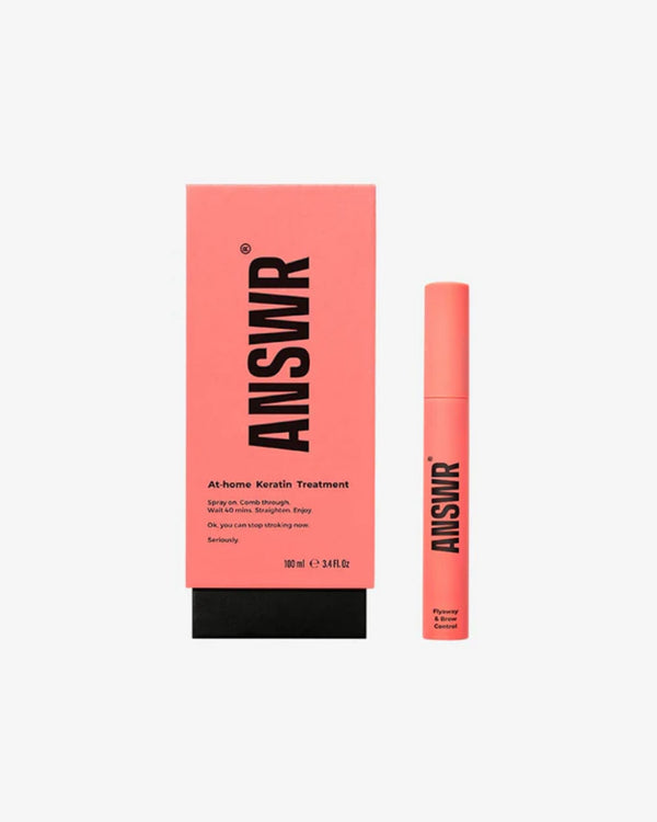 At-home keratin treatment +  Flyaway control stick